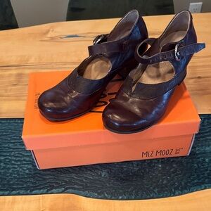 Miz Mooz Dark Brown Leather Heels